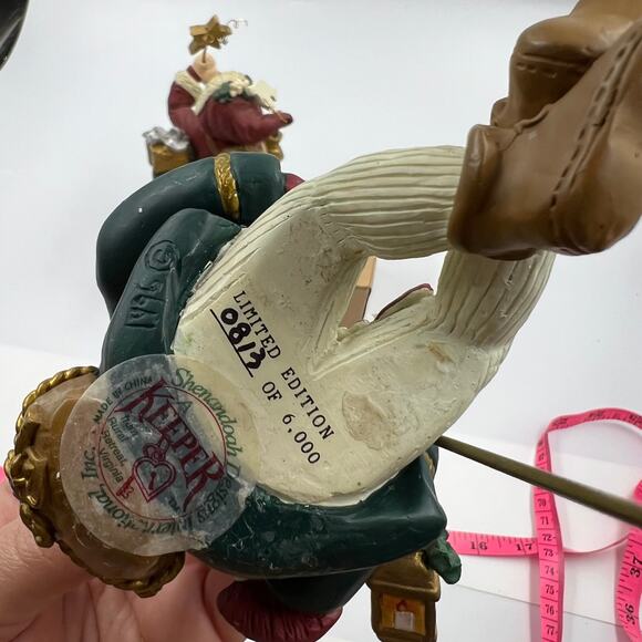 Shenandoah Keeper Christmas Shelf Sitters 1995 Holding Star & Lantern Post - Picture 7 of 14